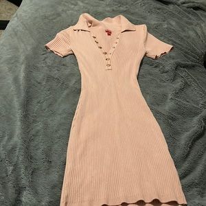 Cute light pink tight dress